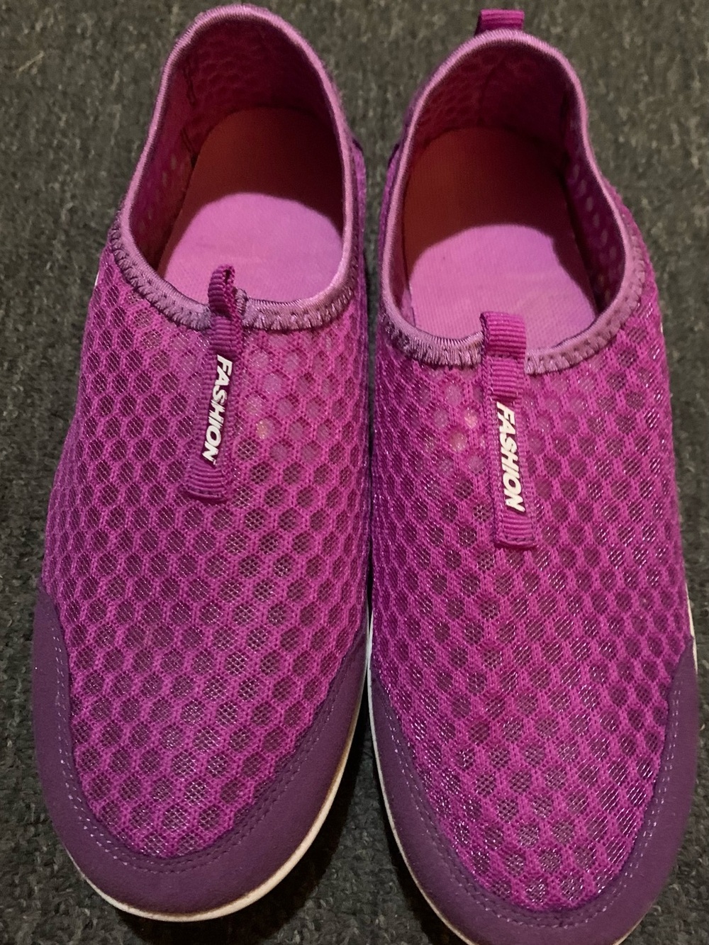 Women Saguaro Fuchsia Mesh Walking Orthopedic Sock Sneaker Sz. 39